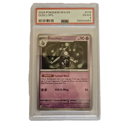 Pokémon TCG Dusclops 019/064 Scarlet & Violet Shrouded Fable PSA 4 CRIMPED ERROR