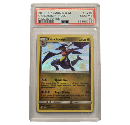 Pokémon TCG Garchomp SV40/SV94 Hidden Fates PSA Gem Mint 10