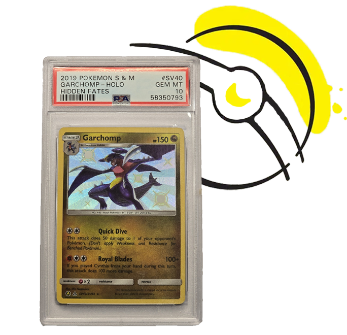 Pokémon TCG Garchomp SV40/SV94 Hidden Fates PSA Gem Mint 10