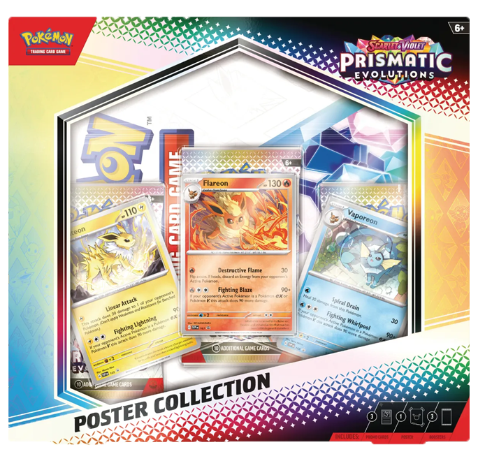 The Pokémon TCG: Scarlet & Violet Prismatic Evolutions Poster Collection