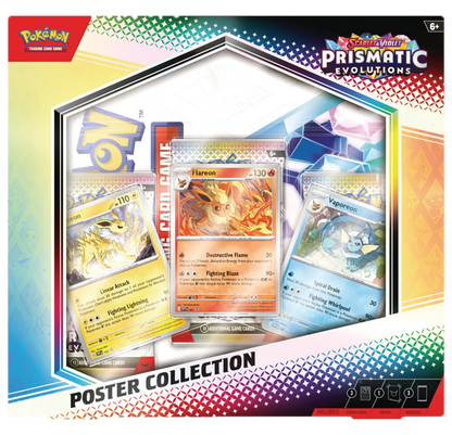 The Pokémon TCG: Scarlet & Violet Prismatic Evolutions Poster Collection