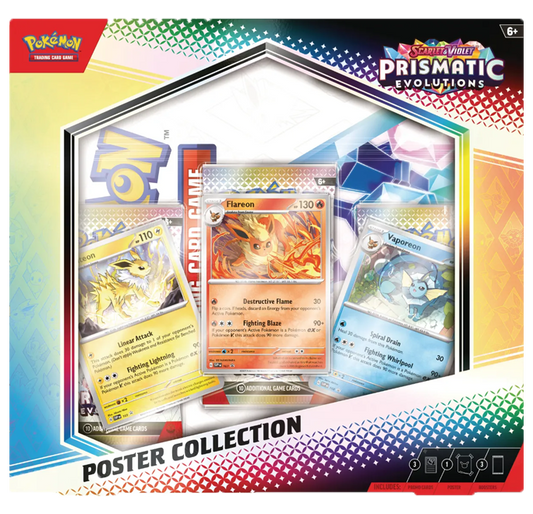 The Pokémon TCG: Scarlet & Violet Prismatic Evolutions Poster Collection